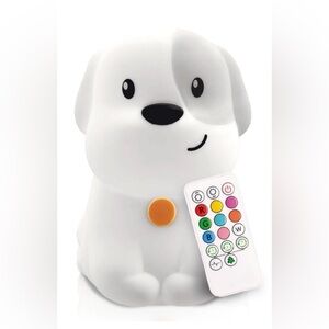 Lumipet Dog Night Light with Remote - Soft Touch Pet Lamp